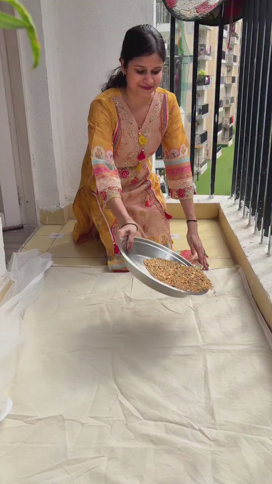 Papad Drying Cloth with Net & Zip